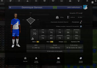 Captura del manual: Jugadores lesionados